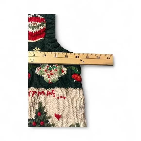 Vintage Tiara International Women's Christmas Cardigan Green Size XL Button Up - Picture 5 of 7